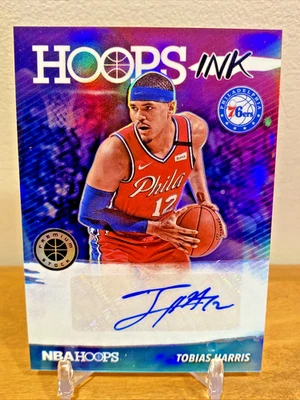 Tobias Harris 2019-20 Hoops Premium Stock Hoops Ink Auto, 76ERS - Image 1 of 2