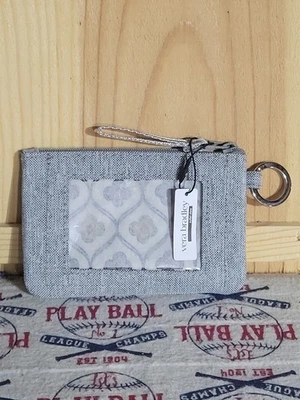 Чехол для удостоверения личности Vera Bradley на молнии средний вересковый серый - Изображение 1 из 3