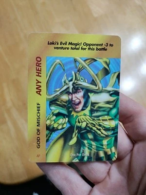 OVERPOWER Original Marvel Fleer 1995 Any Hero God Of Mischief Promo Special Loki - Image 1 of 2