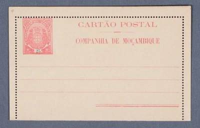 Tarjeta de carta de papelería MayfairStamps Mozambique 25 Reis rojo aau_87285 Foto 1 de 2
