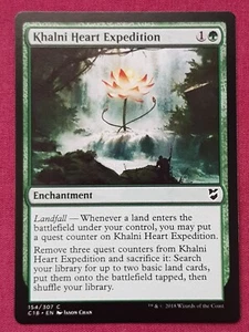 Magic The Gathering COMMANDER 2018 C18 KHALNI HEART EXPEDITION green card MTG - Picture 1 of 2