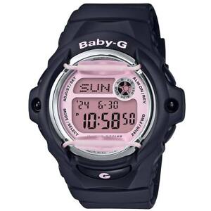 Casio Women's Watch Baby-G World-Time Digital Dial Black Resin Strap BG169M-1
