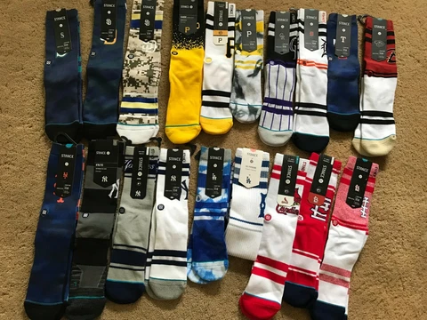 Stance MLB Mens Logo Socks Assorted Teams Assorted Sizes One Pair Cover