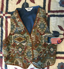 NWT Vintage Roper Women’s XL Aztec Western Button Front Tapestry Vest USA