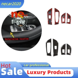 For 16-21Mercedes Benz E Class Window Lifting Switch Frame Trim ABS Carbon Cover - Bild 1 von 9