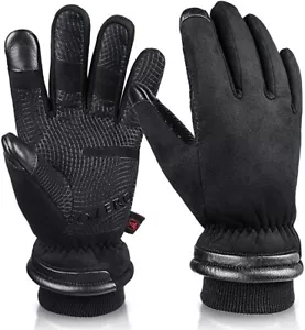 OZERO Waterproof Winter Gloves Men Women -30 ℉ Cold Proof Touchscreen Black MED - Picture 1 of 6