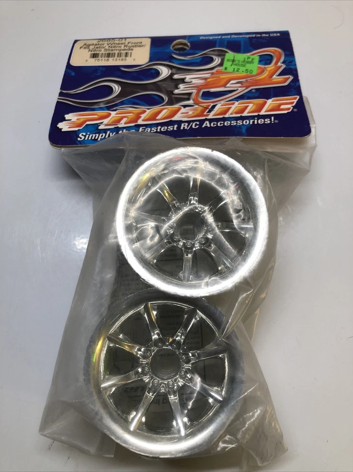 Proline 2685-01 Agitator Front Wheel Set For Tracxas JATO/Nitro Rustler/Stampede - Image 1 of 1