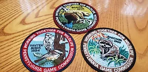 LOTTO 3 PATCH GIOCO PENNSYLVANIA COMMISSION WORKING TOGETHER FOR WILDLIFE #4 - Foto 1 di 4
