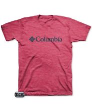 Columbia Men's Logo Graphic T-Shirt Size Small Lilly Red Heather S1016