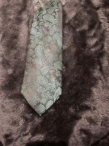 Emerald Green Embossed Tie  - Picture 1 of 4