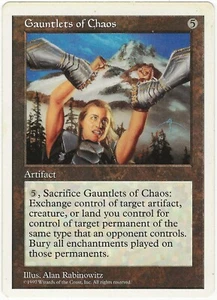 MTG Gauntlets of Chaos 5th Fifth Edition Rare LP - Bild 1 von 2