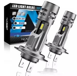 NOVSIGHT H7 LED Headlight Replacement Bulbs Canbus 12000LM Xenon White UK - Picture 1 of 11