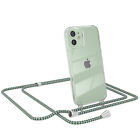 EAZY CASE pour Apple IPHONE 12 Mini Coque Avec Ruban Chaîne Silicone Étui Vert