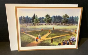 VTG 1990 Julia Bell Father’s Day Card UNUSED American National Game of Baseball - Picture 1 of 5