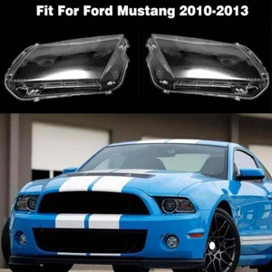 Par de carcasas de cubierta de lente transparente para faros para Ford Mustang 2010-2013 - Imagen 1 de 7