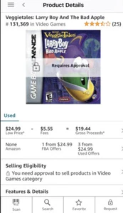 VeggieTales: Larry Boy and the Bad Apple. Game boy Advance, “NO CASE  JUST GAME” - Picture 1 of 5