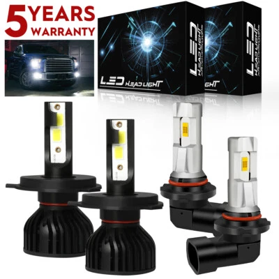 For Scion xB 2004-2006 LED Headlight High/Low + Fog Light Bulbs Combo 4PCS 6000K - Image 1 of 4