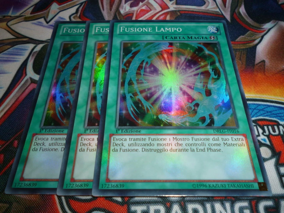 YU GI OH 3 x FUSIONE LAMPO - DRLG IT 016 – SUPER RARA ITA - Immagine 1 di 1