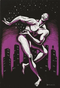 Cartolina Eric Drooker "Giubilo" (Ballerina) come nuova mai usata - Foto 1 di 1