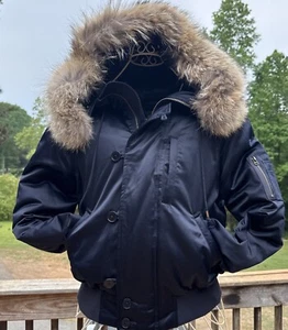 RALPH LAUREN N 2B DAUNEN SCHNORCHEL PARKA MANTEL JACKE RIESIG COYOTE FELL KAPUZE Large - Bild 1 von 17