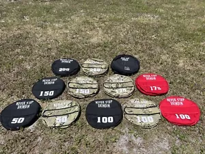 NEU Never Stop Grindin' CrossFit WOD/Strongman Atlas Stein Sandsack 50 Pfund Tarnfarbe - Bild 1 von 14