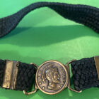 ROMA XXVI Buckle Clasp Belt - Soilder Head Stretch Belt - Brass Buckle