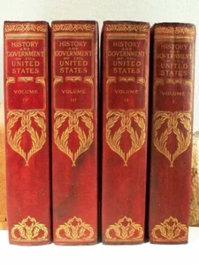 1903 4V Patton Lord Roosevelt HISTORY & GOVERNMENT OF UNITED STATES Illus + Maps - Imagen 1 de 24