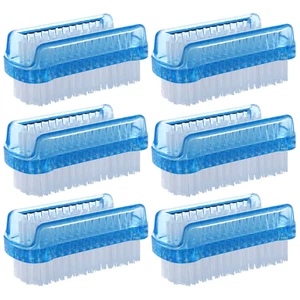 BTYMS 6 Pcs Dual-Sided Nail Brush Fingernail Scrub Cleaning Brushes for Toes and - Picture 1 of 12