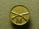 Crossed Infantry US Military Company M Collar Disk type 1 Brass screwback