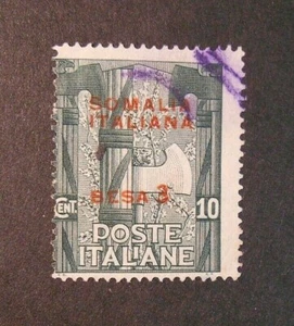 ITALIA,ITALY COLONIE SOMALIA 1923" Marcia su ROMA SVR" 3b su 10c verde US ss.49 - Picture 1 of 1