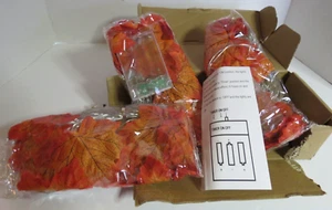 3pack Autumn Fall Decorations Lighted Fall Garland Maple Leaves String Lights - Picture 1 of 4
