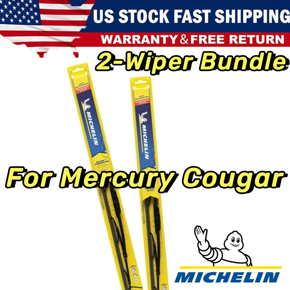 Wiper Blades 2-Pack Standard - fit 1971-1973 Mercury Cougar - 30180x2 - Изображение 1 из 4