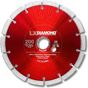 LXDIAMOND Diamant-Trennscheibe 200mm x 25,4mm Beton Ziegel Pflaster-Steine Säge - Bild 1 von 7