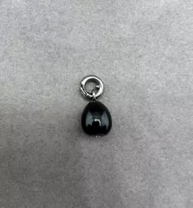 Ole Lynggaard Denmark Sterling Silver Onyx 0.01 ct Brilliant Sweet Drops Pendant - Picture 1 of 7