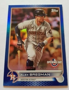 Topps 2022 Opening Day - Alex Bregman - Houston Astros - Blue Parallel - Bild 1 von 2