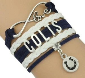 Pulsera ajustable trenzada de fútbol Infinity Love envío gratuito - Imagen 1 de 2
