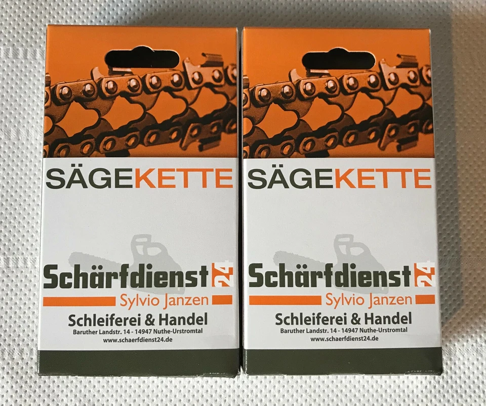 2 Sägeketten Ketten p. für Dolmar PS2 PS3 PS4 Makita UC3041A DUC302 (1,1 46TG) - Bild 1 von 1