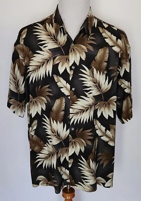 Vintage Hawaiian Shirt Pierre Cardin Size XL Short Sleeve Button Rayon Camp - Image 1 of 4