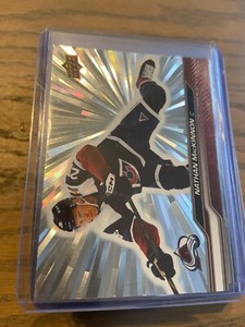 2023-24 Upper Deck Series 1 - Outburst Silver (OBS)  #42 - Nathan MacKinnon