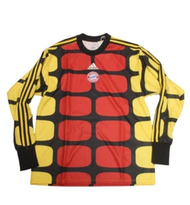 Camiseta de portero Adidas FC Bayern Munich RETRO roja amarilla manga larga talla S M L - Imagen 1 de 4