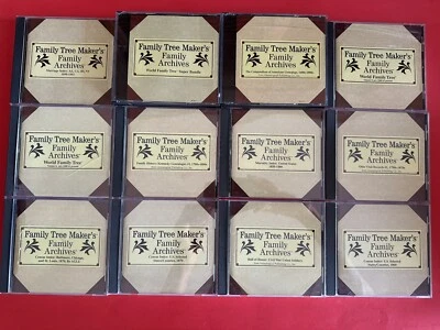 Family Tree Makers Family Archives CD-ROM Lot Genealogy Ancestry Census CD - Image 1 of 3