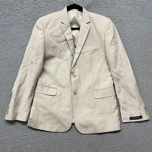 Nordstrom Linen Blazer Boys Youth 18 Beige Sport Coat Classic Beach Nautical - Picture 1 of 13
