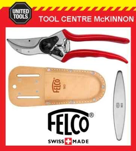 FELCO 2 CLASSIC SWISS MADE PRUNING SHEAR / SECATEURS + HOLSTER + SHARPENER - Picture 1 of 7