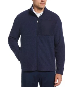 Ben Hogan Men's 2XL 50-52 Dura Fleece Full Zip Golf Jacket Navy Blue - Picture 1 of 3