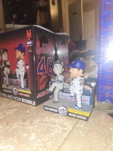 JACOB DEGROM TOM SEAVER NEW YORK METS FOCO DUAL Bobble head Mr Met 1969 100/421 - Picture 1 of 9