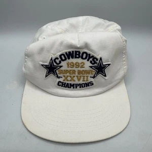 Vintage Dallas Cowboys 1992 Super Bowl XXVII Mütze Champions SnapBack Cap weiß - Bild 1 von 6