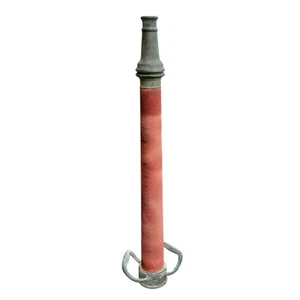 Vintage Underwriters 9-65 Wrapped Brass Fire Hose Playpipe w/ Nozzle 30” - Picture 1 of 8