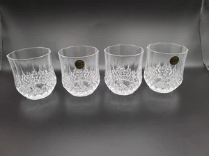 Kristall Berggläser 3,75" 4er Set Cristal D'Arques Longchamp Frankreich 24% Blei - Bild 1 von 11