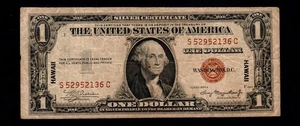 $1 1935-A Hawaii WWII Emergency Issue Silver Certificate Free Shipping (B185) - Picture 1 of 2