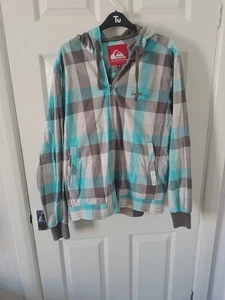 Vintage Quicksilver Zip Up Lightweight Hooded Jacket surf skate streetwear sz M - Picture 1 of 7